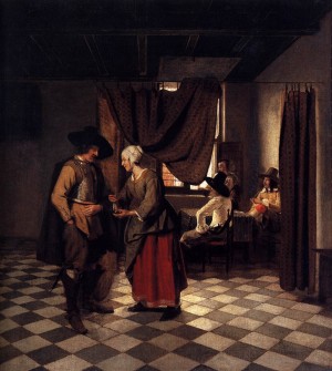Paying the hostess